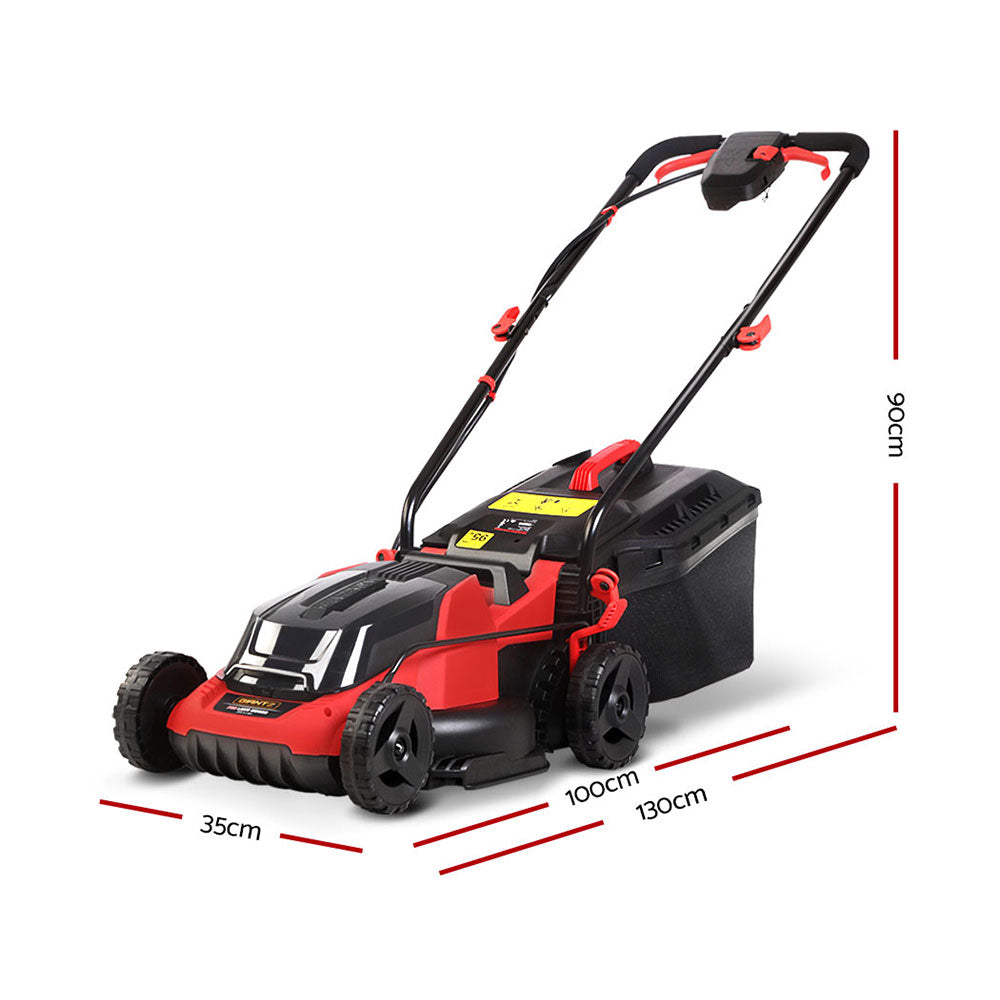 Lawn Mower Cordless 40V Battery Electric Lawnmower 34cm Width