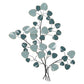 Metal Wall Art Hanging Sculpture Home Decor Leaf Tree of Life Blue