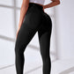 Seamless Knitted Peach Hip Fitness Pants High Waist