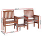 2-Seater Wooden Garden Bench Loveseat – Brown