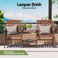 2-Seater Wooden Garden Bench Loveseat – Brown