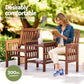 2-Seater Wooden Garden Bench Loveseat – Brown
