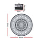 180cm Round Reversible Outdoor Rug – Grey