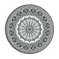 180cm Round Reversible Outdoor Rug – Grey