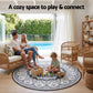 180cm Round Reversible Outdoor Rug – Grey