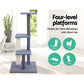 124cm Cat Tree Scratching Post Tower with Condo