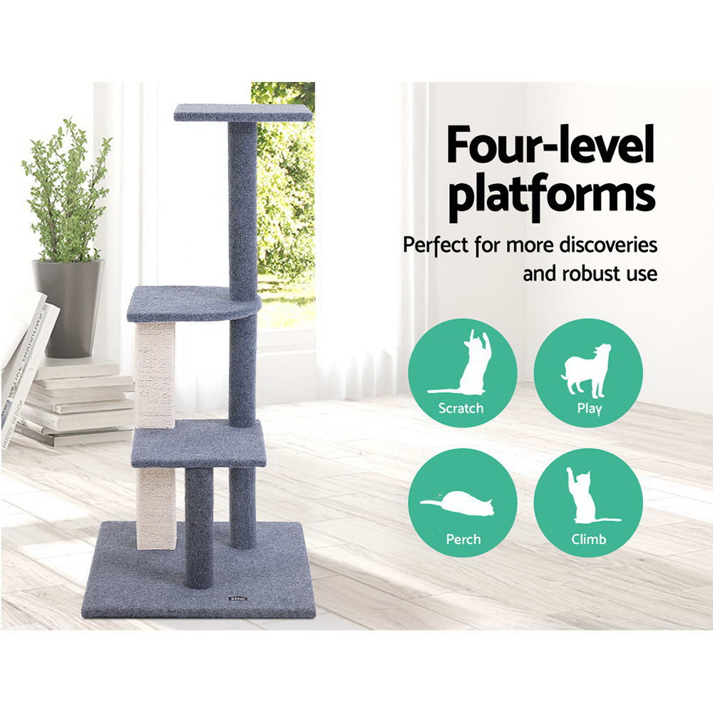 124cm Cat Tree Scratching Post Tower with Condo