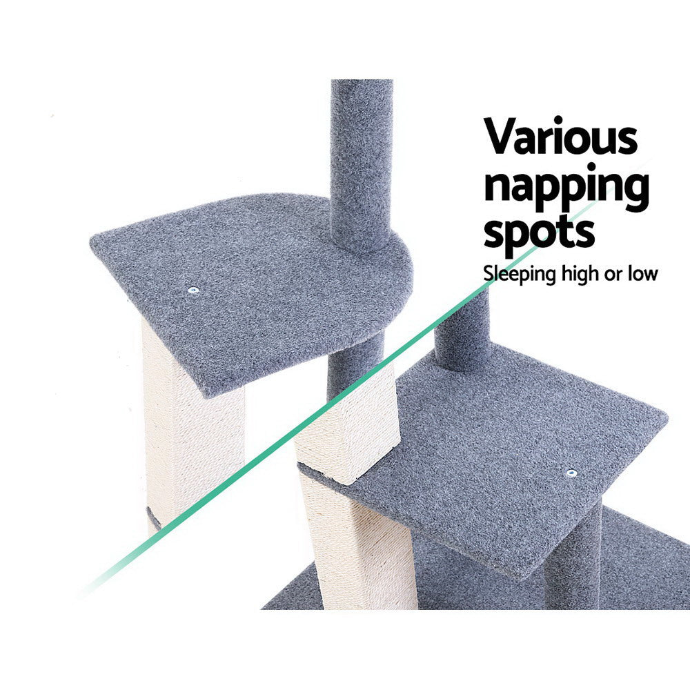 124cm Cat Tree Scratching Post Tower with Condo