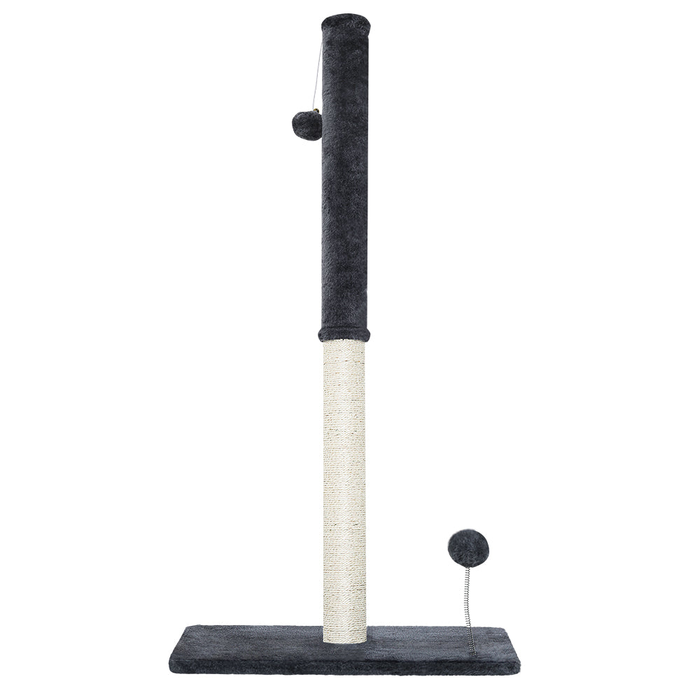 105cm Cat Tree with Scratching Posts, Condos & Hanging Toys – Grey