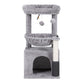 82cm Cat Tree Tower with Scratching Post – Light Grey