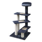 100cm Cat Tree Scratching Post Tower with Plush Bed – Grey