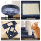 100cm Cat Tree Scratching Post Tower with Plush Bed – Grey