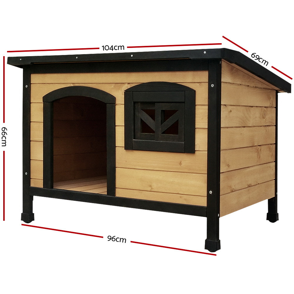 Dog Kennel Extra Large Wooden Outdoor Indoor Puppy Pet House Cabin Crate Weatherproof