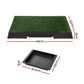 Large Dog Potty Training Tray with 2 Grass Mats – Portable