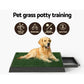 Large Dog Potty Training Tray with 2 Grass Mats – Portable