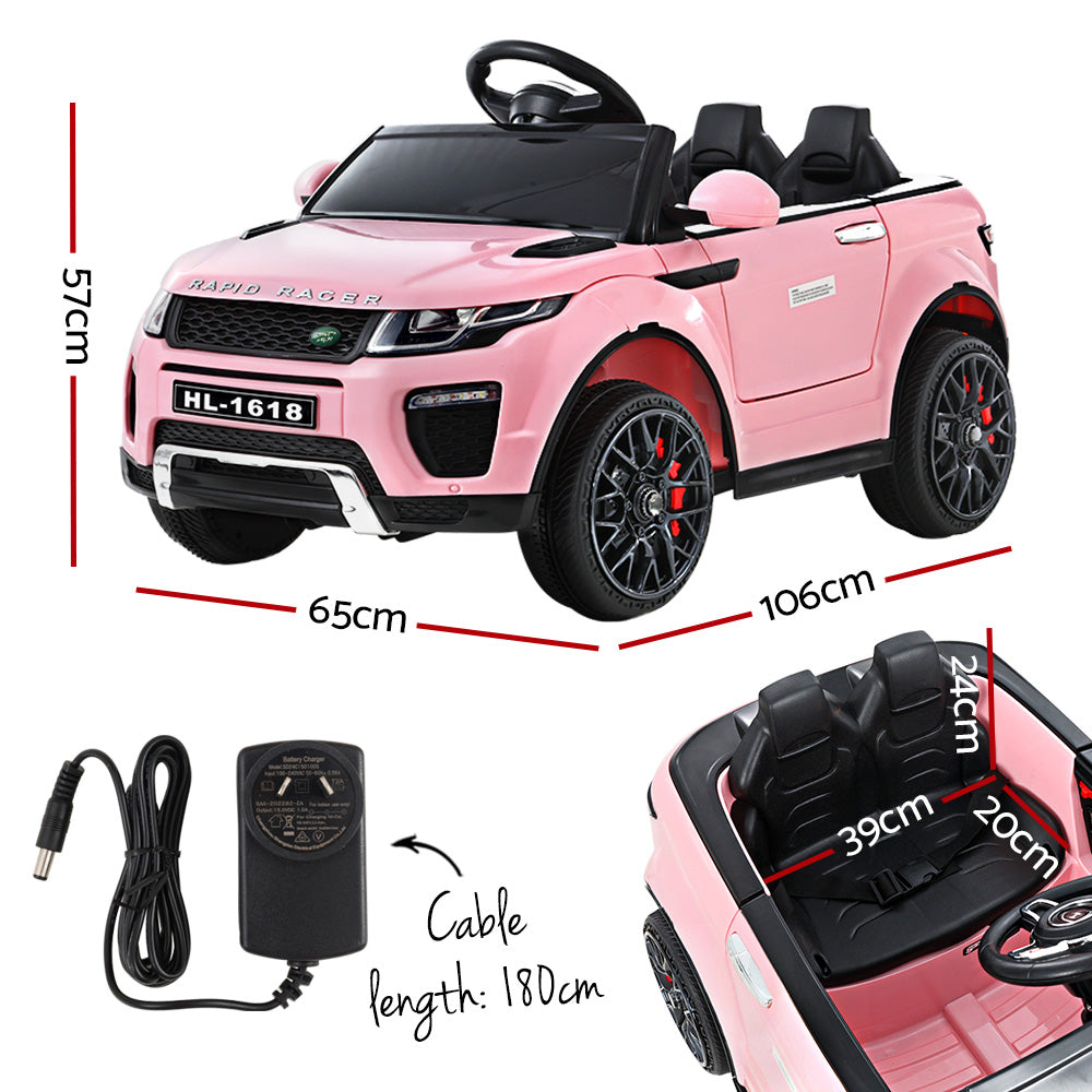 Kids Electric Ride On Car Range Rover-inspired Toy Cars Remote 12V Pink