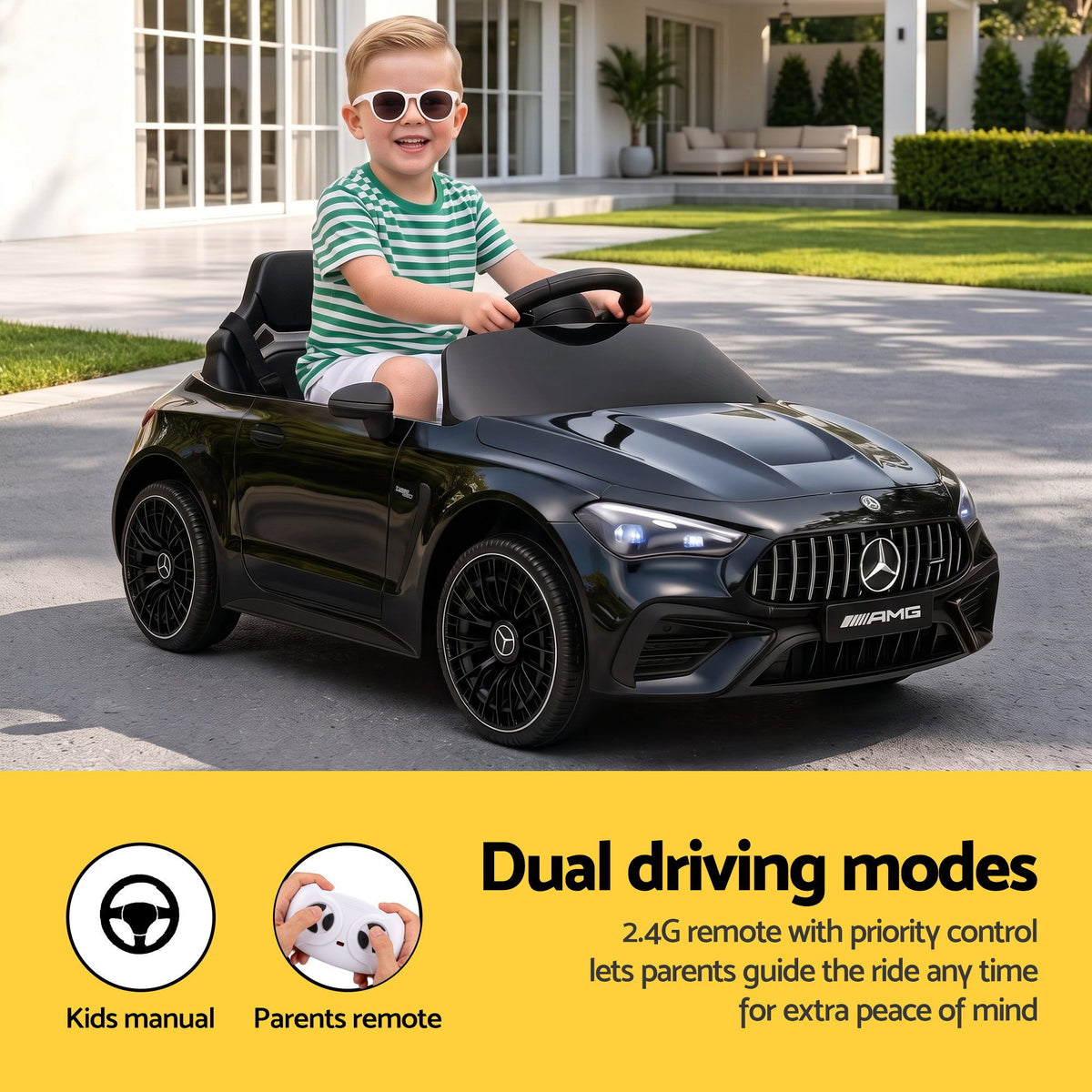 Kids Electric Ride On Car – Mercedes-Benz AMG C63 12V, Black
