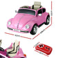 Kids Ride On Car Licensed Volkswagen Beetle Electric Toys Horn Remote 6V Pink