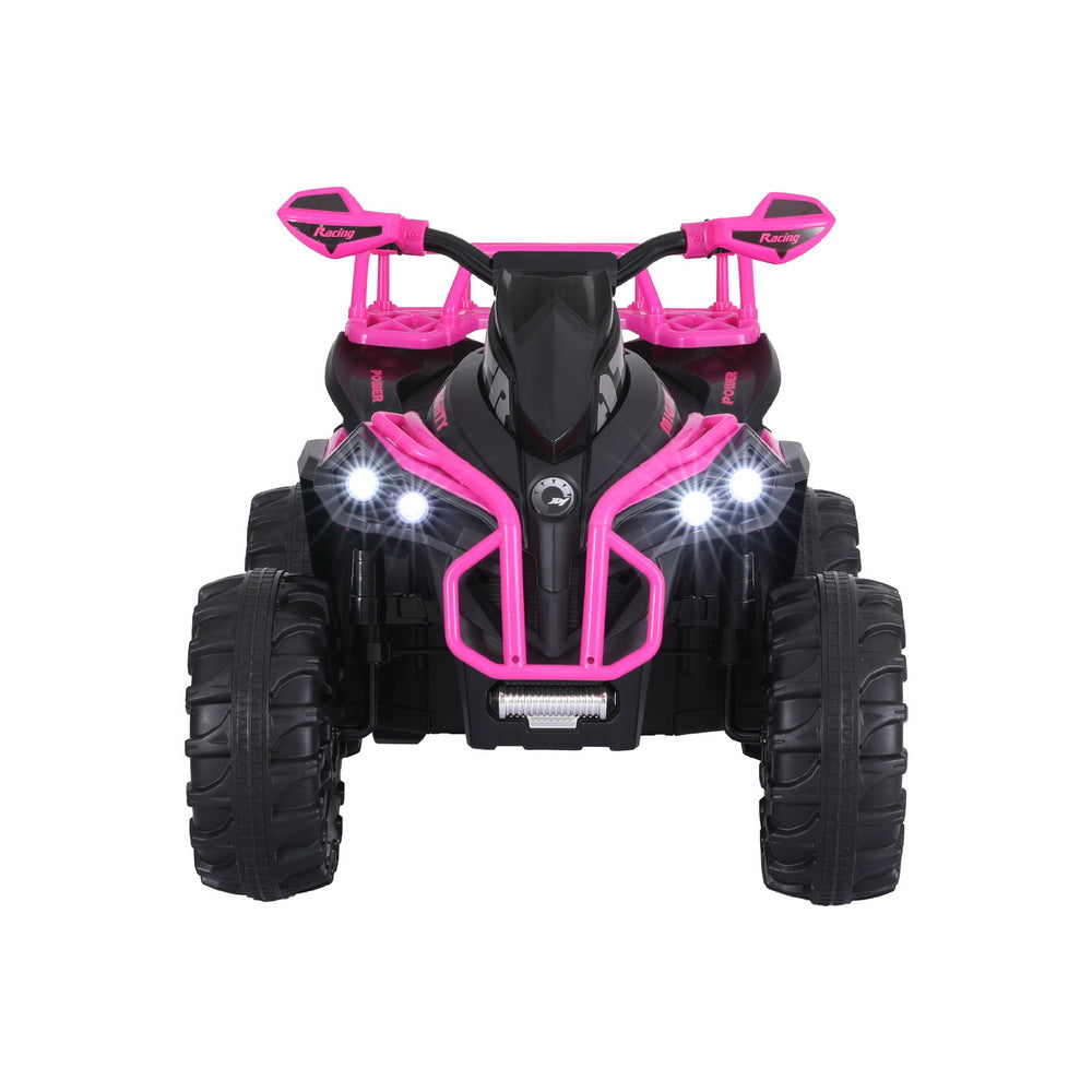 THE CHERRY - Kids Ride On Car ATV Quad Motorbike Storage Rack Electric Toys 12V Pink