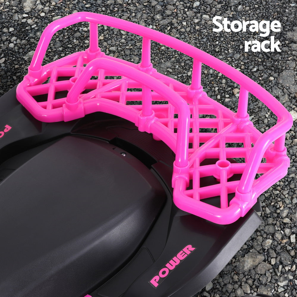 THE CHERRY - Kids Ride On Car ATV Quad Motorbike Storage Rack Electric Toys 12V Pink