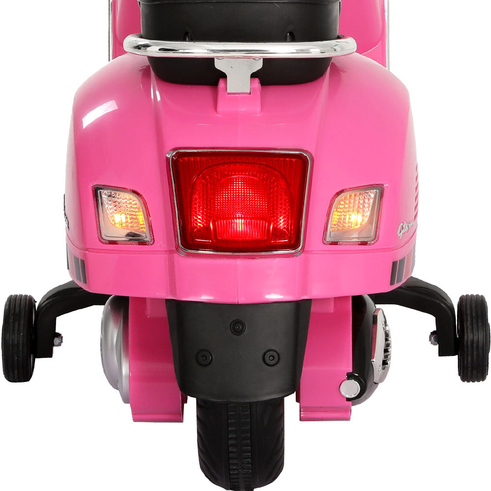 Kids Electric Ride On Car Motorcycle Motorbike Vespa Licensed GTS Pink