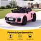 Kids Electric Ride On Car – Audi R8 12V, Pink