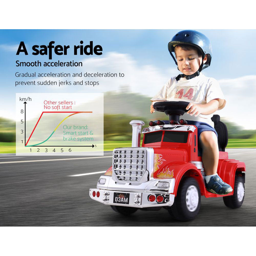 Kids Electric Ride On Car Truck Motorcycle Motorbike Toy Cars 6V Red