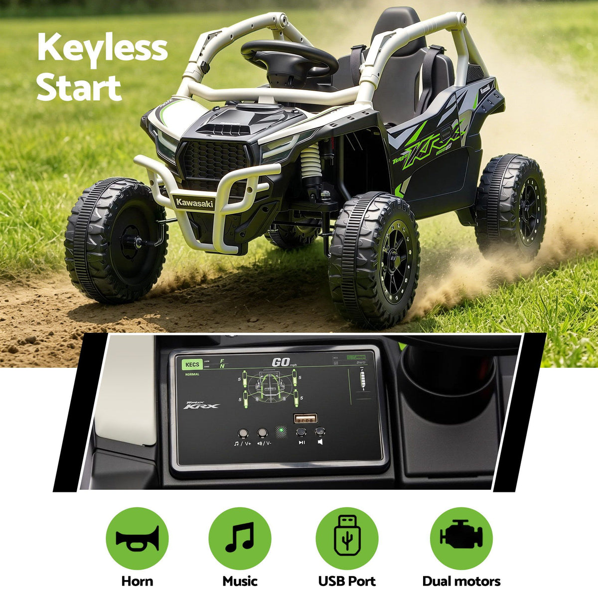 Kids Off-Road Electric Ride On Car – Remote Control and Music