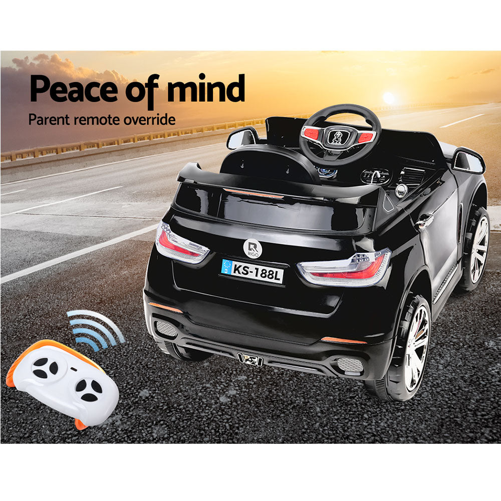 Kids Electric Ride On Car SUV BMW-Inspired X5 Toy Cars Remote 6V Black