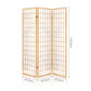 3  Panel Room Divider Screen 131x179cm Natural