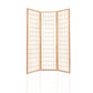 3  Panel Room Divider Screen 131x179cm Natural