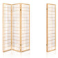 3  Panel Room Divider Screen 131x179cm Natural