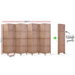 8 Panel Room Divider Screen 326x170cm Woven Natural