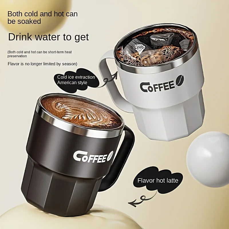 Hot Selling Insulated Cup,Stainless Steel Water Cup, Household with Lid, Anti Drop Mug, Office Cup, Dormitory Cola Cup