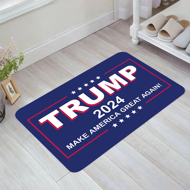 MAKE AMERICA GREAT AGAIN Donald Trump Floor Mat Kitchen Rug Aesthetic Room Decoration Rugs Doormat Entrance Door Balcony Carpets