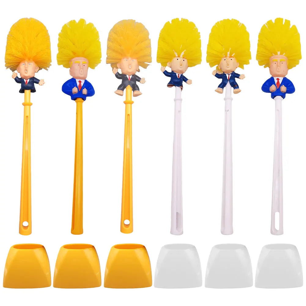 Donald Trump Bathroom Cleaning Brush Funny Trump Toilet Cleaning Brush Novelty Gifts Toilet Bowl Brush Bathroom Cleaning Tools