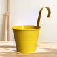 6/10Pcs Hanging Flower Pots Metal Hanging Planters Detachable Hook Iron Flower Bucket with Drainage Hole for Home Garden Decor