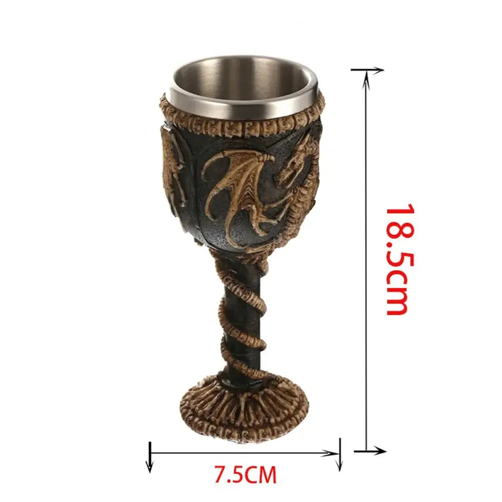 Viking Wood Style Beer Mug Simulation Wooden Barrel Beer Cup Double Wall Drinking Mug Metal Insulated 1PCS Bar Drinking