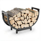 Firewood Shelves Firewood Storage Metal Rack Indoor Fireplace Firewood Storage and Organisation Rack Wood Placement Mobile Racks