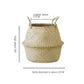 Wicker  Basket Flower Baskets Laundry  Decorative Basket Rattan Flower Pot Garden Planters Household Organizer Foldable basket