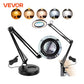 Magnifying Glass with Light 5X Magnifying Lamp 4.3" Glass Lens Base or Clamp Desk Magnifier with 64 LED Lights