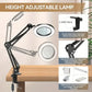 2 In 1  Magnifier Desk Lamp 5X Illuminated Magnifier USB 3 Colors  Magnifying Glass with Stand Repair Read Holder Tools