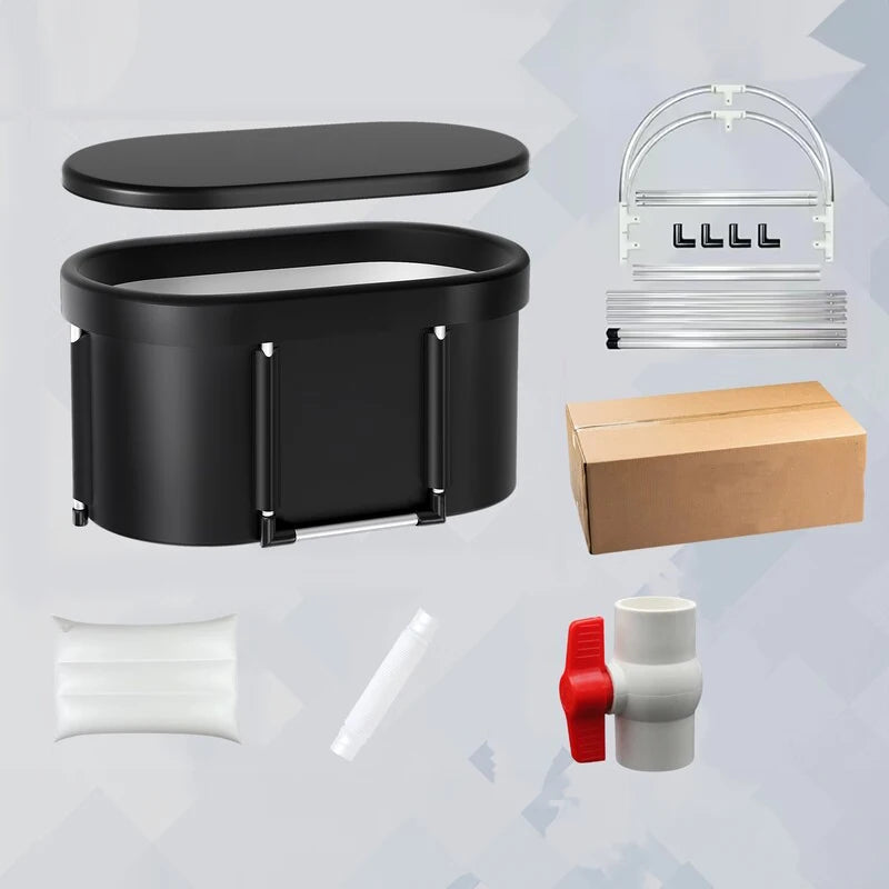Foldable Ice Bath Tub for Athletes Multiple Layered Portable Outdoor Cold Plunge Tub for Recovery,Cold Plunge for Family