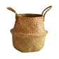 Wicker  Basket Flower Baskets Laundry  Decorative Basket Rattan Flower Pot Garden Planters Household Organizer Foldable basket