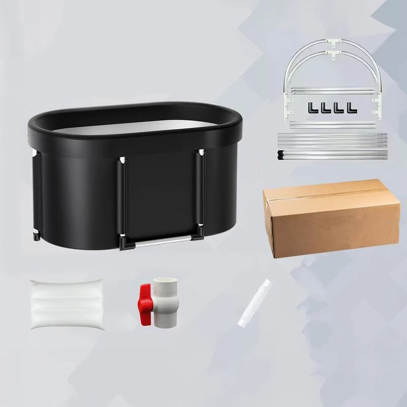 Foldable Ice Bath Tub for Athletes Multiple Layered Portable Outdoor Cold Plunge Tub for Recovery,Cold Plunge for Family