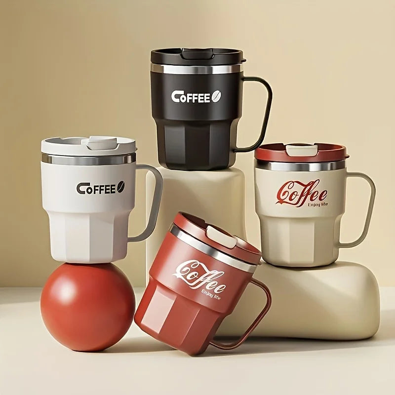 Hot Selling Insulated Cup,Stainless Steel Water Cup, Household with Lid, Anti Drop Mug, Office Cup, Dormitory Cola Cup