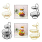 2/3-Tier Decorative Fruit Basket Vegetable Bread Holder  Organizer Wicker basket Foldable crate Picknick basket