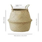 Wicker  Basket Flower Baskets Laundry  Decorative Basket Rattan Flower Pot Garden Planters Household Organizer Foldable basket