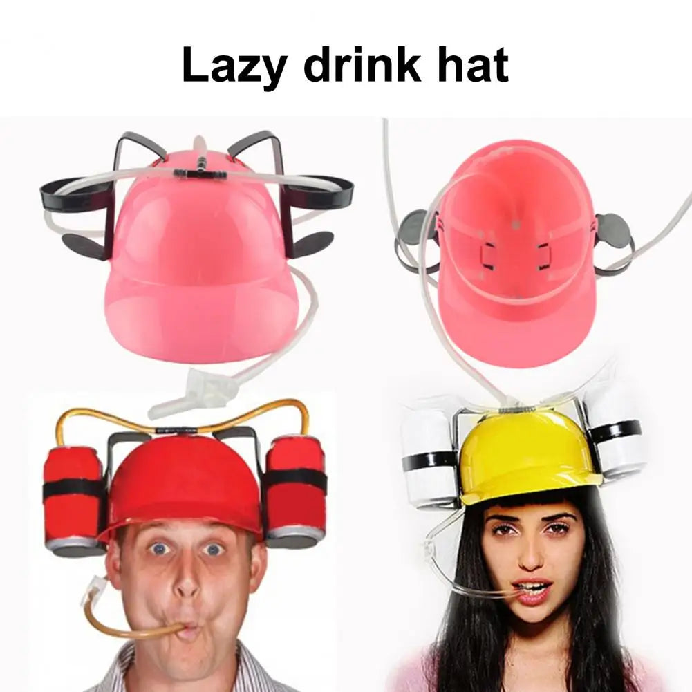 Good Beverage Helmet Practical Non-slip Durable Novelty Beer Hat Drinking Holder  Drinks Helmet