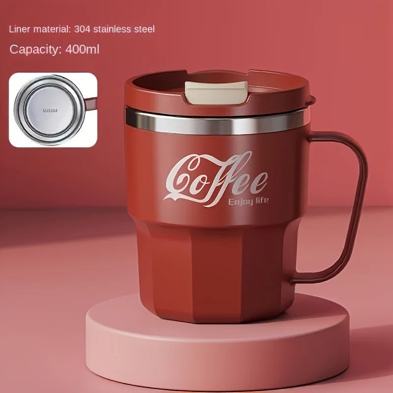 Hot Selling Insulated Cup,Stainless Steel Water Cup, Household with Lid, Anti Drop Mug, Office Cup, Dormitory Cola Cup